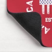 円形スタンプアメリカ州ナショナルEst 1776モーメント マウスパッド (コーナー)