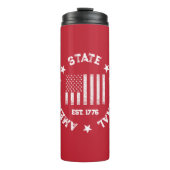 円形スタンプアメリカ州ナショナルEst 1776 タンブラー (正面)