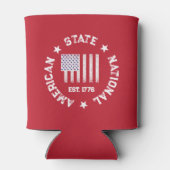 円形スタンプアメリカ州ナショナルEst 1776 Ca 缶クーラー (裏面)