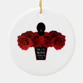 円形ステンドグラスのつる植物 セラミックオーナメント (裏面)