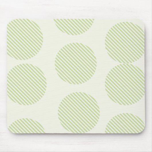 円形ストライプのパターン(の模様が)あるマウスパッド マウスパッド (正面)