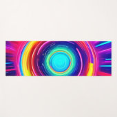 円形スペクトル：色鮮やかの探査 ヨガマット (正面(横))