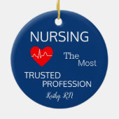 円形セラミックナースオーナメント セラミックオーナメント (裏面)