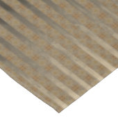 円形タイルとストライプ黄金ブロンズ テーブルクロス (アングル)