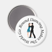 円形ダンスの磁石 マグネット (正面/裏面)