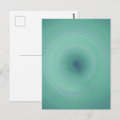 円形テクスチャの背景 - ティール ポストカード (正面/裏面)