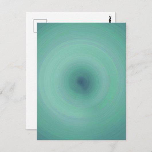 円形テクスチャ背景 - ティール ポストカード (正面/裏面)