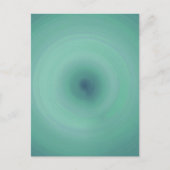 円形テクスチャ背景 - ティール ポストカード (正面)