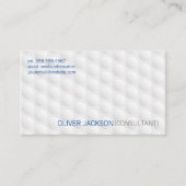 円形ディンプル |白シンプルいパターン 名刺 (正面)