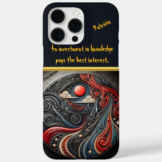 円形デザインの宇宙要素 Case-Mate iPhoneケース (裏面)