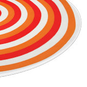 円形デザイン付き化粧ガラス板 カッティングボード (角)