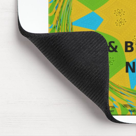 円形デザイン「良い日と良い夜を過ごす」 マウスパッド (コーナー)