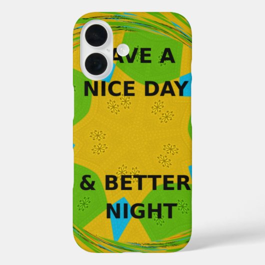 円形デザイン「良い日と良い夜を過ごす」 Case-Mate iPhoneケース (裏面)