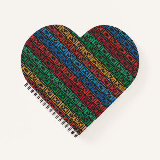 円形パターンのカバー付きスパイラル綴じノートブック ノートブック