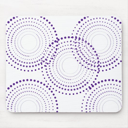円形パターン（の模様が）あるマウスパッド マウスパッド (正面)