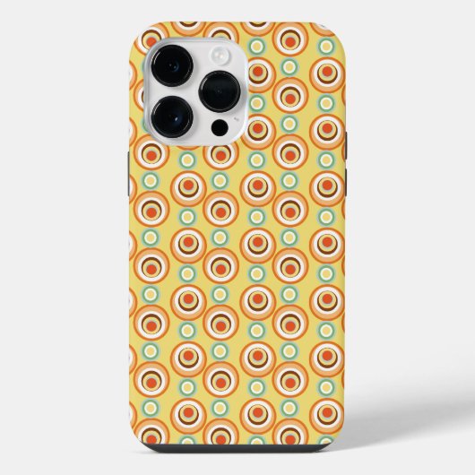 円形パターン iPhoneケース (裏面)