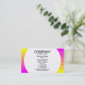 円形パネル – カラー遷移01 名刺 (スタンド正面)