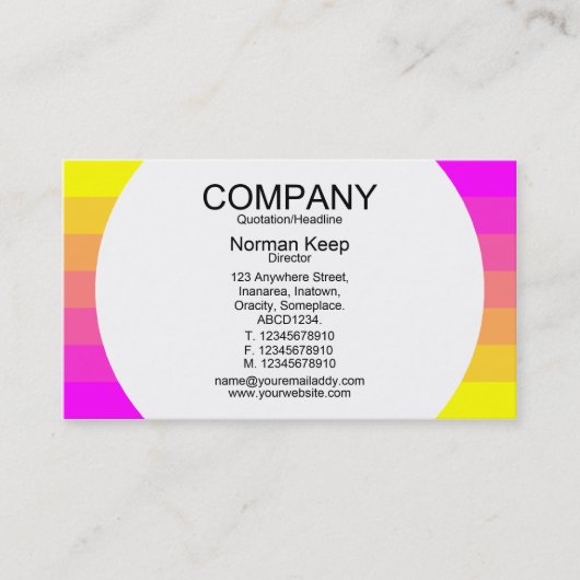 円形パネル – カラー遷移01 名刺 (正面)