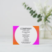 円形パネル – カラー遷移02 名刺 (スタンド正面)