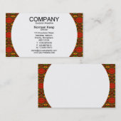 円形パネル – パターン（の模様が）ある 01 名刺 (正面/裏面)