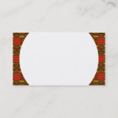 円形パネル – パターン（の模様が）ある 01 名刺 (裏面)