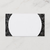 円形パネル – 抽象芸術181112 – エキゾチック金属 名刺 (裏面)