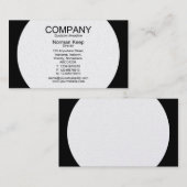 円形パネル – 白（黒） (金ゴールドカード) 名刺 (正面/裏面)