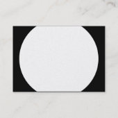 円形パネル – 白（黒） (金ゴールドカード) 名刺 (裏面)