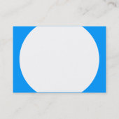 円形パネル – 青0099FF付き白 名刺 (裏面)