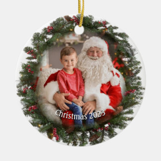 円形フォトガーランドオーナメント セラミックオーナメント