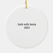 円形フォトガーランドオーナメント セラミックオーナメント (裏面)