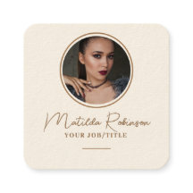 円形フォト金ゴールド署名クリームの追加