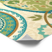 円形フクロウデザイン ポスター (角)