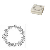 円形フラワージャーナル ラバースタンプ (押印)