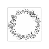 円形フラワージャーナル ラバースタンプ (インプリント)