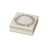 円形フラワージャーナル ラバースタンプ (スタンプ)