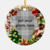 円形フレームのオーナメント セラミックオーナメント (正面)