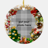 円形フレームのオーナメント セラミックオーナメント (裏面)