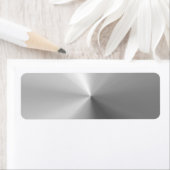 円形ブラシ付きアルミテクスチャ ラベル (インサイチュ)