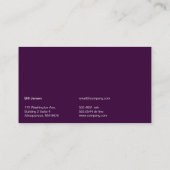 円形ベン(深い紫) 名刺 (裏面)