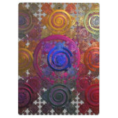 円形ホットプレカラフルートのクリップボード クリップボード (裏面)