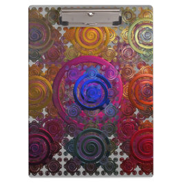 円形ホットプレカラフルートのクリップボード クリップボード