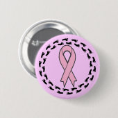 円形ボタン-乳癌の歩行 缶バッジ (正面&裏面)