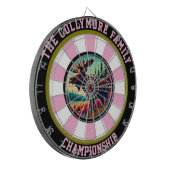 円形ムースのブルズアイのアートワーク ダーツボード (正面左)