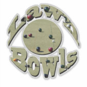 円形ローンボウル名デザイン、 シール (正面)