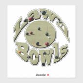 円形ローンボウル名デザイン、 シール (シート)