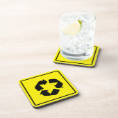 円形交差標識懸命プラスチックコースター コースター (右側)