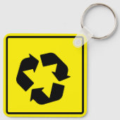 円形交差記号 キーホルダー (裏面)