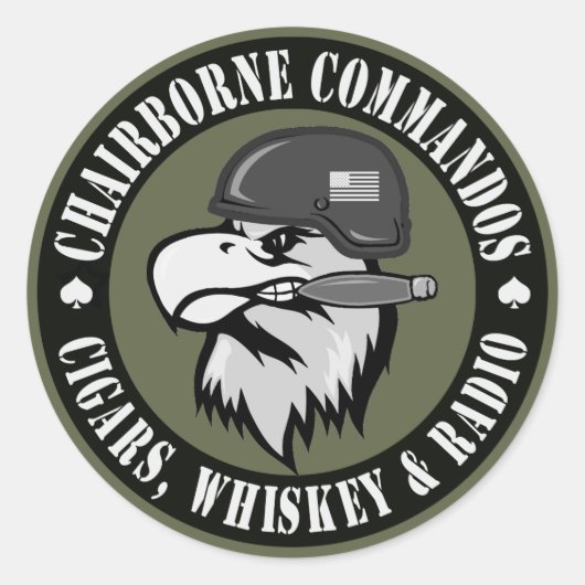 円形喫煙のワシ ラウンドシール (正面)