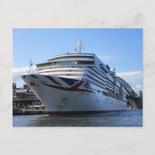 円形埠頭ポストカードにドッキングされたアルカディア ポストカード (正面)